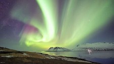 Landscape nature aurorae sky nordic s outdoors snow Custom Gaming Mat Desk picture