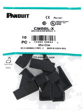 Panduit CMBBL-X Mini-Com Blank Module, 10-Pack, Black ~STSI picture