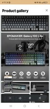 EPOMAKER Galaxy100 Lite QMK/VIA, Black/Gray KEYCAPS SET ONLY picture