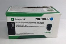 Genuine Lexmark 78C1XC0 Cyan Toner Cartridge picture