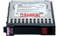 KIT OF 2 HP 600GB 6G SAS 10K rpm SFF 2.5'' Hard Drive 581311-001 581286-B21 picture