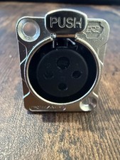 REAN RC3FDL XLR FEMALE 3 POLE CHASSIS CONNECTOR LOT OF 6 NEVER USED BRAND NEW picture