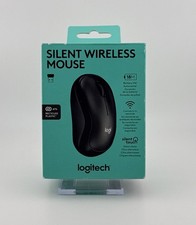 Logitech M220 Silent Wireless Mouse Black w/ USB  Receptor 910-007482 New In Box picture