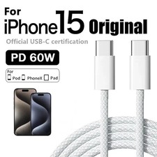 Original PD 60W Fast Charger 6A USB C to Type C Cable For iPhone 18 17 16 15 Pro picture