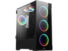 Bgears b-Voguish-RGB Black Steel / Tempered Glass ATX Mid Tower Computer Case wi picture