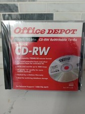 ()Office Depot CD-RW Re-Writable DISC 3 Pack 700MB/80 1x 4x Speed  picture