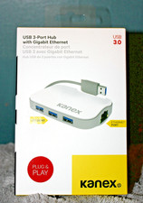 KanexPro USB 3.0 to 3 Port USB Hub with Gigabit Ethernet Port USB3GBIT3X picture