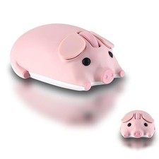 Wireless Bluetooth Mouse 2.4GHz/USB Compatible Cute Pig Design Medium Size picture