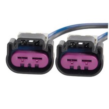 2Pcs 2-Way/Pin 12 Gauge Electric Cooling Fan Connector Repair Plug Pigtail picture