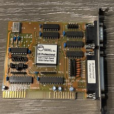 VINTAGE SIIG I/O PROFESSIONAL JJ-A21012 WITH 2 HIGH-SPEED 16550 SERIAL PORTS picture