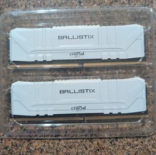Crucial Ballistix White 16GB 2x8GB DDR4 3600MHz CL16 Desktop RAM BL8G36C16U4W picture