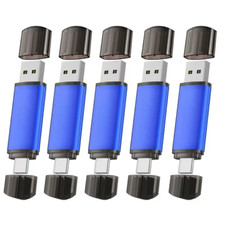 Kootion 2.0 32GB 64GB 128GB 1/ 2/3/5 PACK Dual Flash Drives For Type-C Lot picture