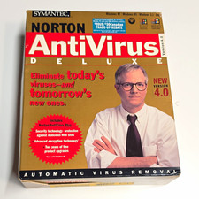 Symantec Norton AntiVirus Deluxe 4.0 CD-ROM w/ Guide & Boot Disk Win/DOS 1997 picture
