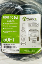 HDMI to DVI 50FT, 24K Gold Plated Connector, HDMI A - DVI-D picture
