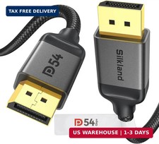 54Gbps 16K DisplayPort Cable 2.1, [VESA Certified] DP Cord 6.6FT | 16K@30Hz, 8K@ picture