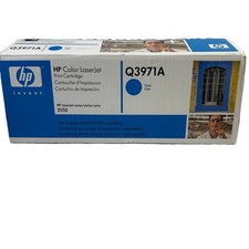Genuine HP 123A Cyan Toner Q3971A - New Open Box Inner Bag Sealed picture