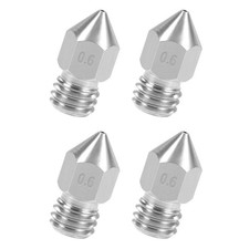 5PCS 0.6mm 3D Printer Nozzles Head M6 Thread Stainless Steel picture