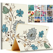 iPad Case 9.7 Air 5 4 3 2 1 5th 6th 7.9 10.2 10.5 10.9 Printed Folio Cover Black picture