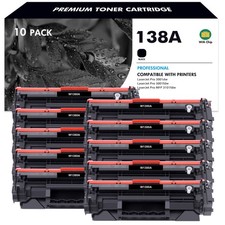 10PK with Chip 138A W1380A Toner Fits HP LaserJet Pro MFP 3101fdw 3001dw 3001fdw picture