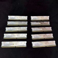 Lot of 10 Samsung 2GB 2Rx4 PC2-5300F-555-11-E0 RAM Silver (2GB x 10pcs = 20GB) picture