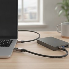 Durable Braided 3FT USB A to A Male Cable – Fast and Reliable Performance picture