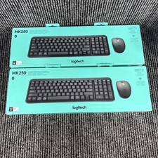 Two Logitech - MK250 Full-size Wireless Keyboard & Mouse Combo (920-013510) picture