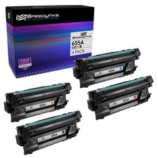 Speedy 4PK Replacement for HP 655A Toner Cartridges: Black Cyan Magenta Yellow picture