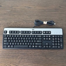 HP KU-0316 104-Key Wired USB Standard Desktop Keyboard 434821 001 002 007 Silver picture