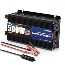 500W Pure Sine Wave 12V to 110/120V Power Inverter 1000W Peak | 92% high picture