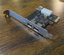 LinksTek PCIE-1394A 4-Port FireWire 400 PCIe Card VIA VT6315 New w/ Cable picture