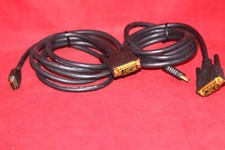 Lot of 2 x 6 ft. (1.8m) Dynex High Definition Digital Video Cable, DVI-D to HDMI picture