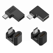 CHENYANG USB2.0 Angled USB-C Female to Micro USB Male Data Power Adapter 4 Pack picture