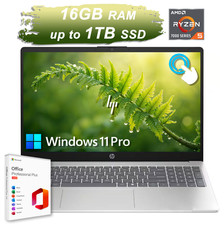 2026 HP Laptop 15 Touch Office 2024 Ryzen 5 7520U 16GB RAM Up to 1TB SSD Copilot picture