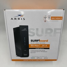 ARRIS SURFboard AC2350 Mbps 4 Port 10000 Mbps Cable Modem Wi-Fi - NO POWER CABLE picture