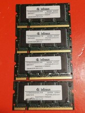INFINEON 4x256MB RAM Laptop - DDR2 32Mx64 HYS64D32020GDL-6-B + (1) 7-B picture