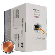 TSCables Cat6 PLENUM UTP (CMP) 100% SOILD BARE COPPER 550Mhz 1000FT CABLE ORANGE picture