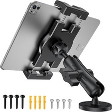 Industrial Tablet Mount for Truck&Vehicle, Heavy Duty Drill Base iPad Mount picture