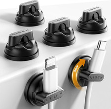 6-Pack 360°Rotating Cord Holder for Nightstand,  Magnetic Clips picture