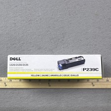 Dell P239C  Yellow Laser Toner printer Cartridge New 1320/2130/2135 picture