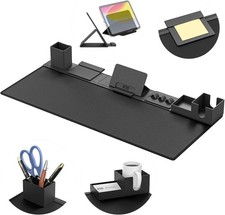 Desk Pad Mat Set, 6 in 1 Mouse Mat with Magnetic Desktop Storage Accessories DI picture