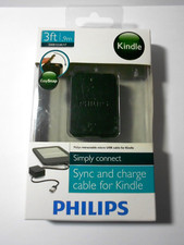Philips 3Ft Retractable Micro USB Cable for Kindle - New Seal in Box picture
