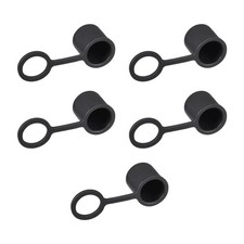 5pcs Silicone BNC-B Anti-Dust Stopper Cap Cover for Female Jack Black New picture
