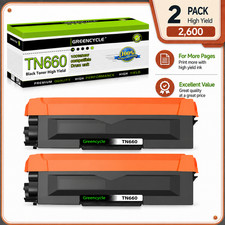 GREENCYCLE 2PK TN660 TN-660 Toner Fits for Brother HL-L2320D L2340DW HL-L2380DW picture