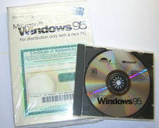 Microsoft Windows 95 OSR2 CD-ROM + COA with Product ID / Install Key & Manual picture