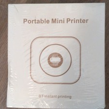 BT Portable Mini Mobile Printer Bluetooth Thermal Inkless B&W 203 DPI A4 picture