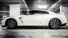 Cars nissan vehicles r35 gt r skyline gtr gtr35 Desk Mat Stitched picture