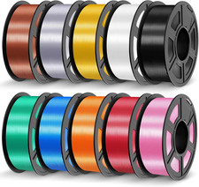 [$20 OFF for 4pcs]TECBEARS Shiny SILK PLA+ Filament 3D Printer PLA 1.75mm 1KG picture