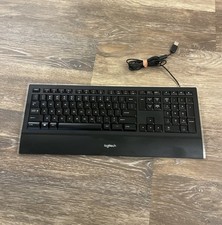 Logitech K740 Illuminated Wired Keyboard Ultra-Slim Y-UY95 Tested Working picture