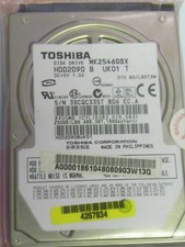 Toshiba MK2546GSX (HDD2D90 B UK01 T) 010 B0/LB013M Laptop 250GB 2.5