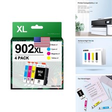 Hallolux 902XL Ink Cartridges Compatible for HP OfficeJet Pro 6978 6960 6968 picture